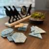 Free Plastic Blue Coasters | Made from Recycled Plastic | Set of 4 - Image 2