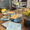 Free Plastic Blue Coasters | Made from Recycled Plastic | Set of 4 - Image 9