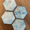 Free Plastic Blue Coasters | Made from Recycled Plastic | Set of 4 - Image 8