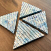 Free Plastic Blue Coasters | Made from Recycled Plastic | Set of 4 - Image 3