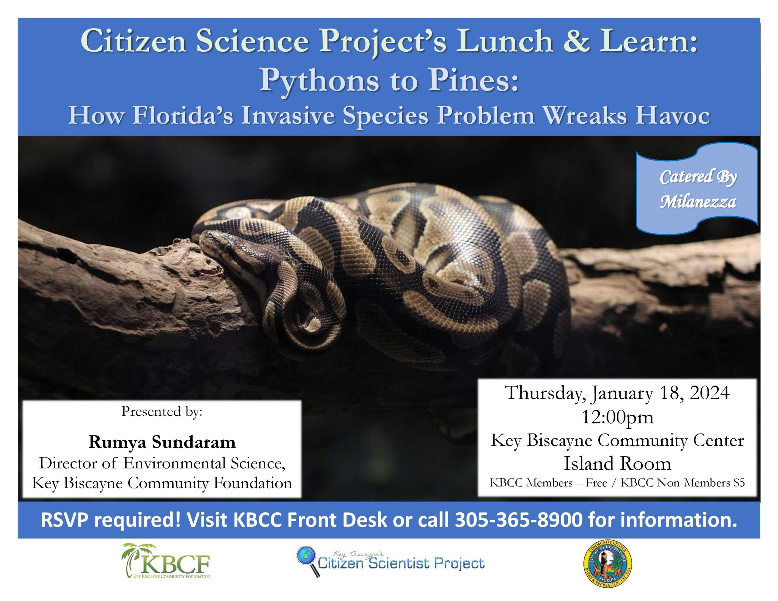 Citizen Science Project's Lunch & Learn: Pythons to Pines: How Florida ...
