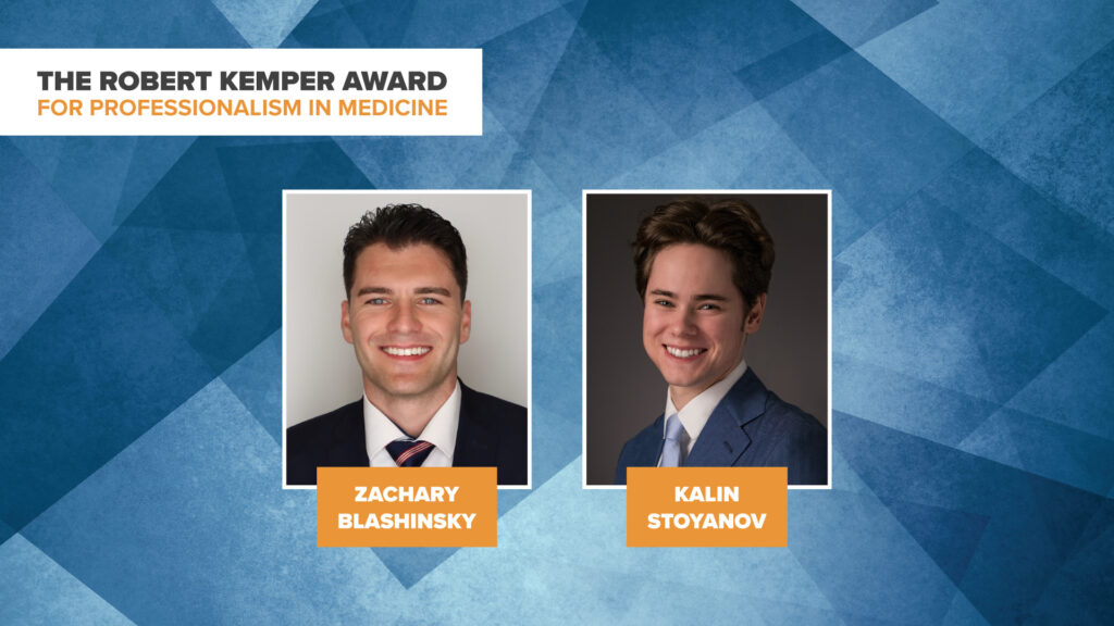 Apr 3 | 2025 Robert Kemper Award for Professionalism in Medicine