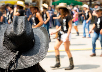 Bill Baggs Line Dancing in the Park